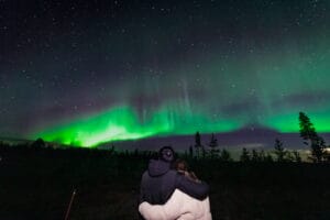 Aurora boreale in Lapponia